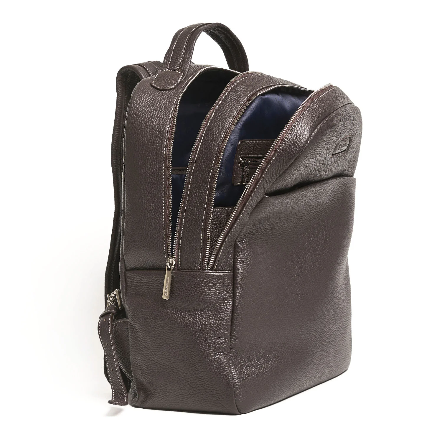 BACKPACK IN DARK BROWN LEATHER - Image 5