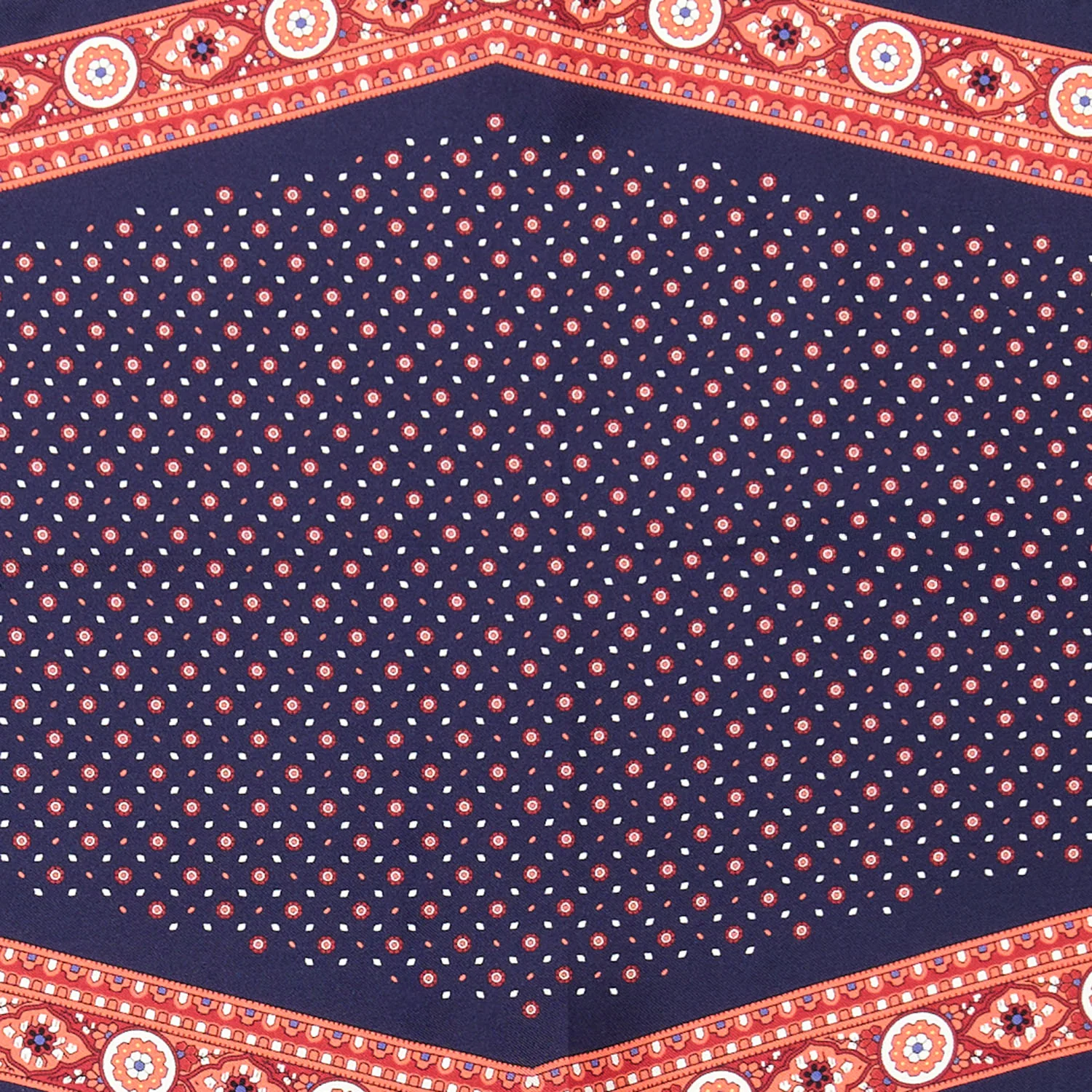 BLUE SILK DIAMOND SHAPE SCARF - Image 4