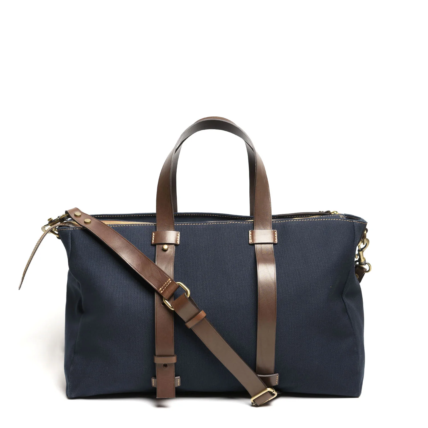 DARK BLUE CANVAS WEEKEND BAG - Image 3