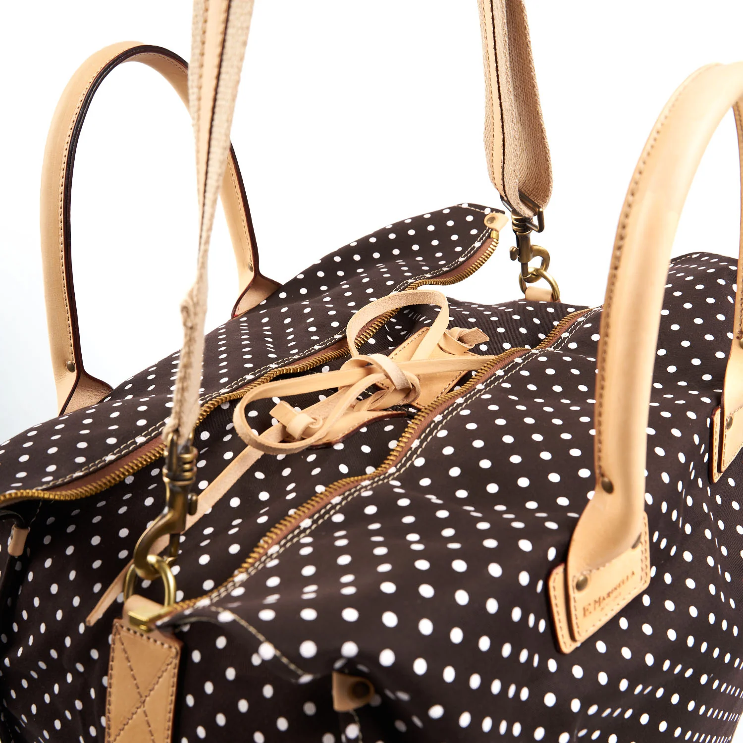 DARK BROWN DECOSTRUCTED WEEKEND BAG - Image 5