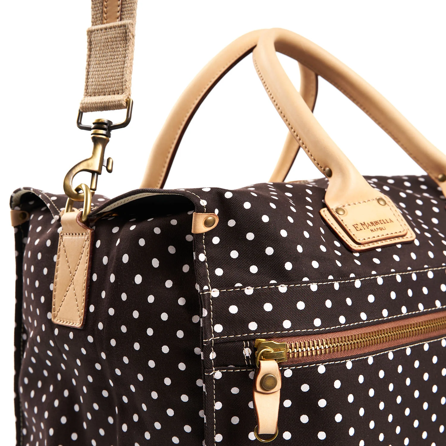 DARK BROWN DECOSTRUCTED WEEKEND BAG - Image 6