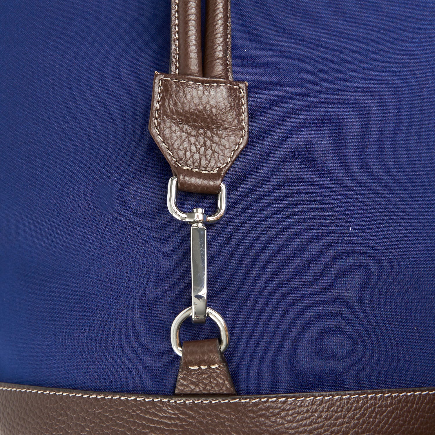 DARK BLUE AND DARK BROWN GIAN MIDI BAG - Image 4