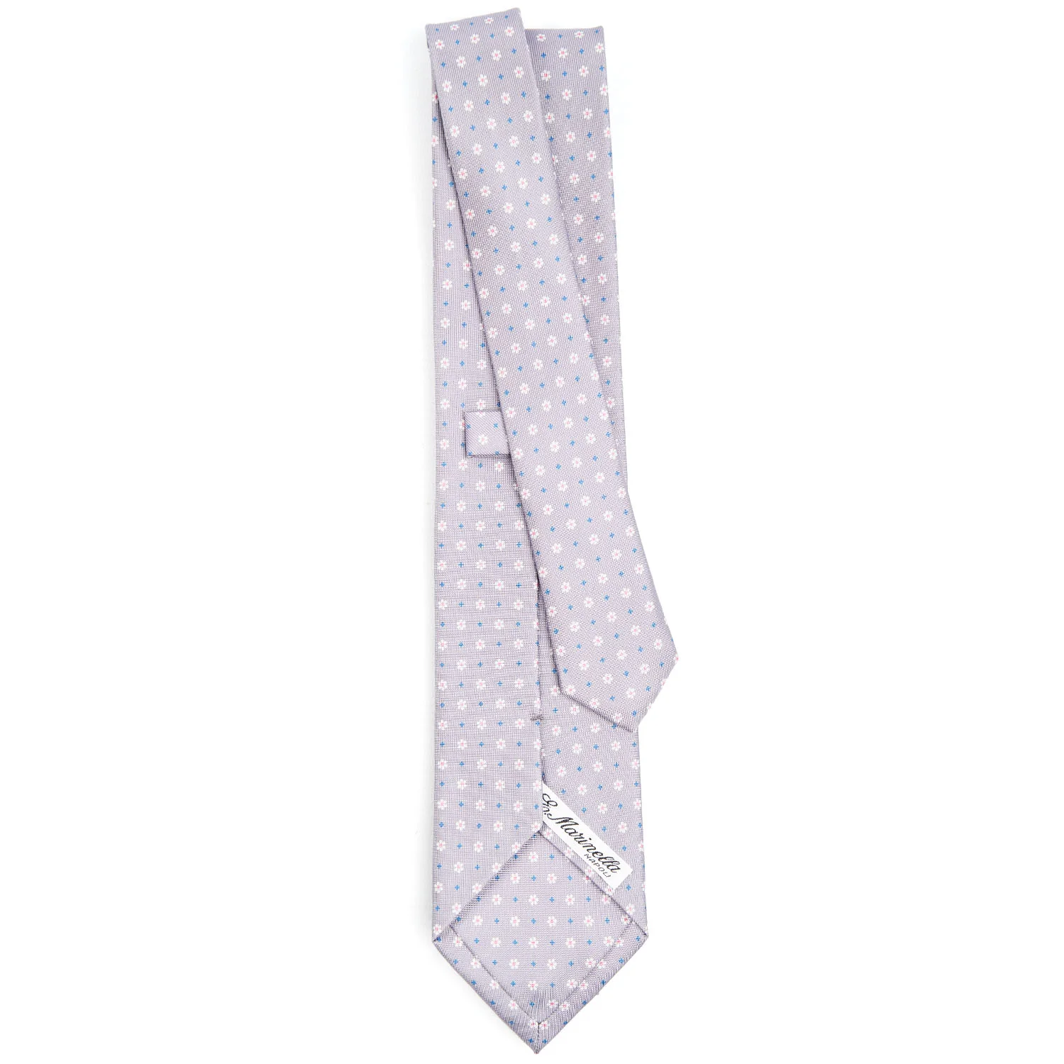 LIGHT GREY SARTORIAL CLASSIC SILK TIE - Image 3
