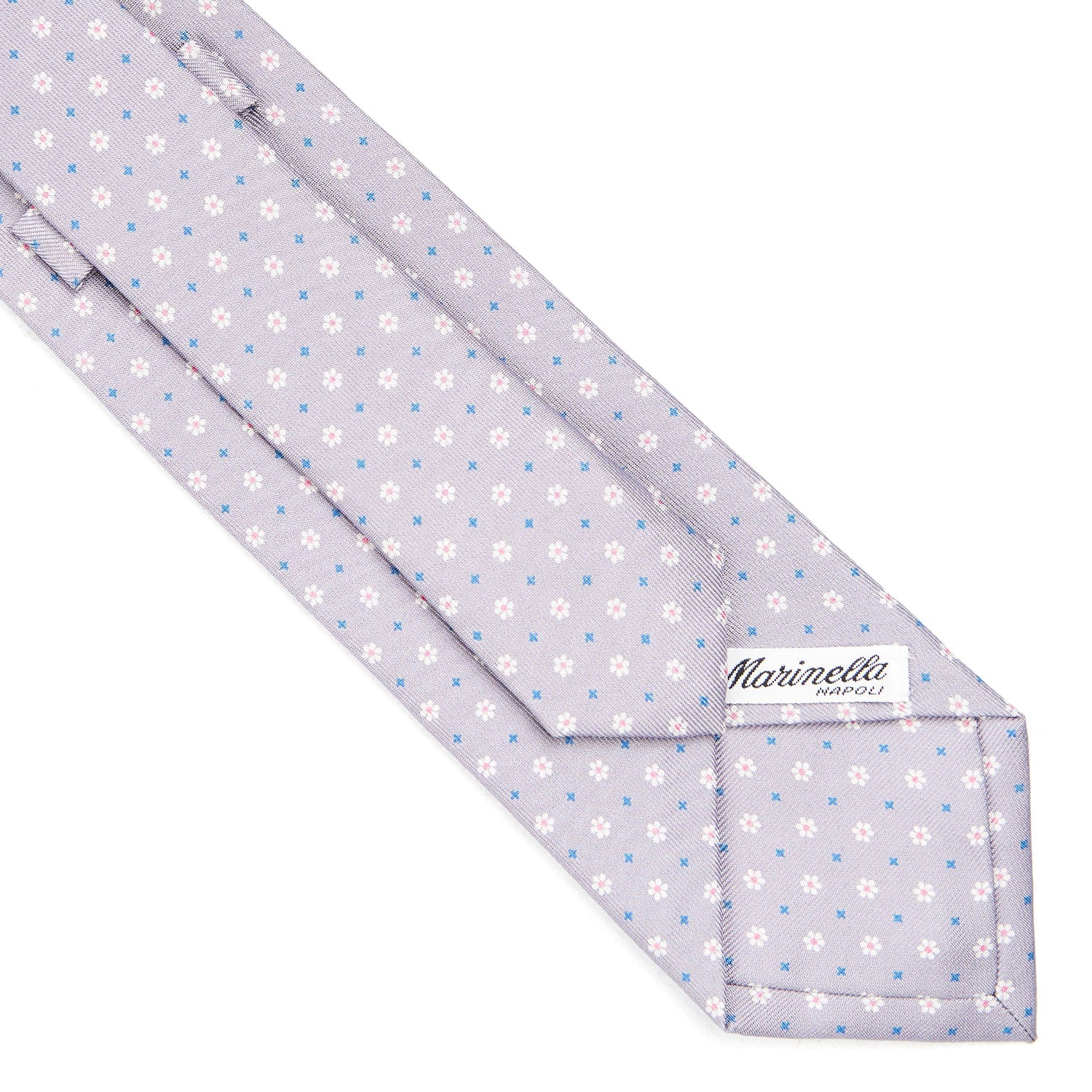 LIGHT GREY SARTORIAL CLASSIC SILK TIE - Image 4