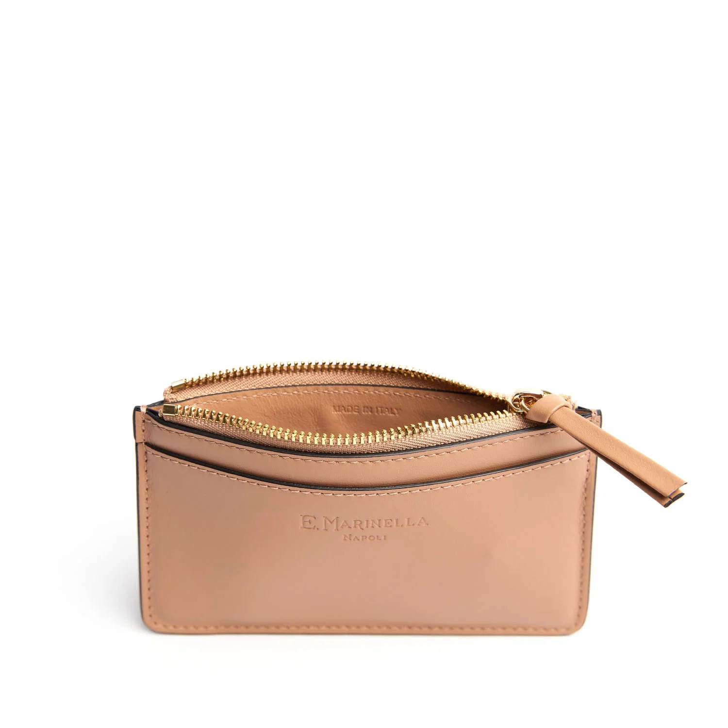 LIGHT BROWN ZIP CREDIT CARD HOLDER - Image 4