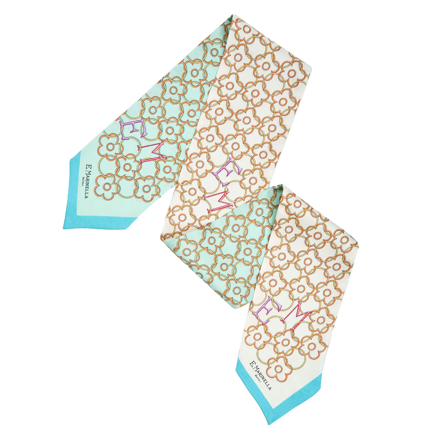 LIGHT GREEN SILK BANDEAU - Image 5