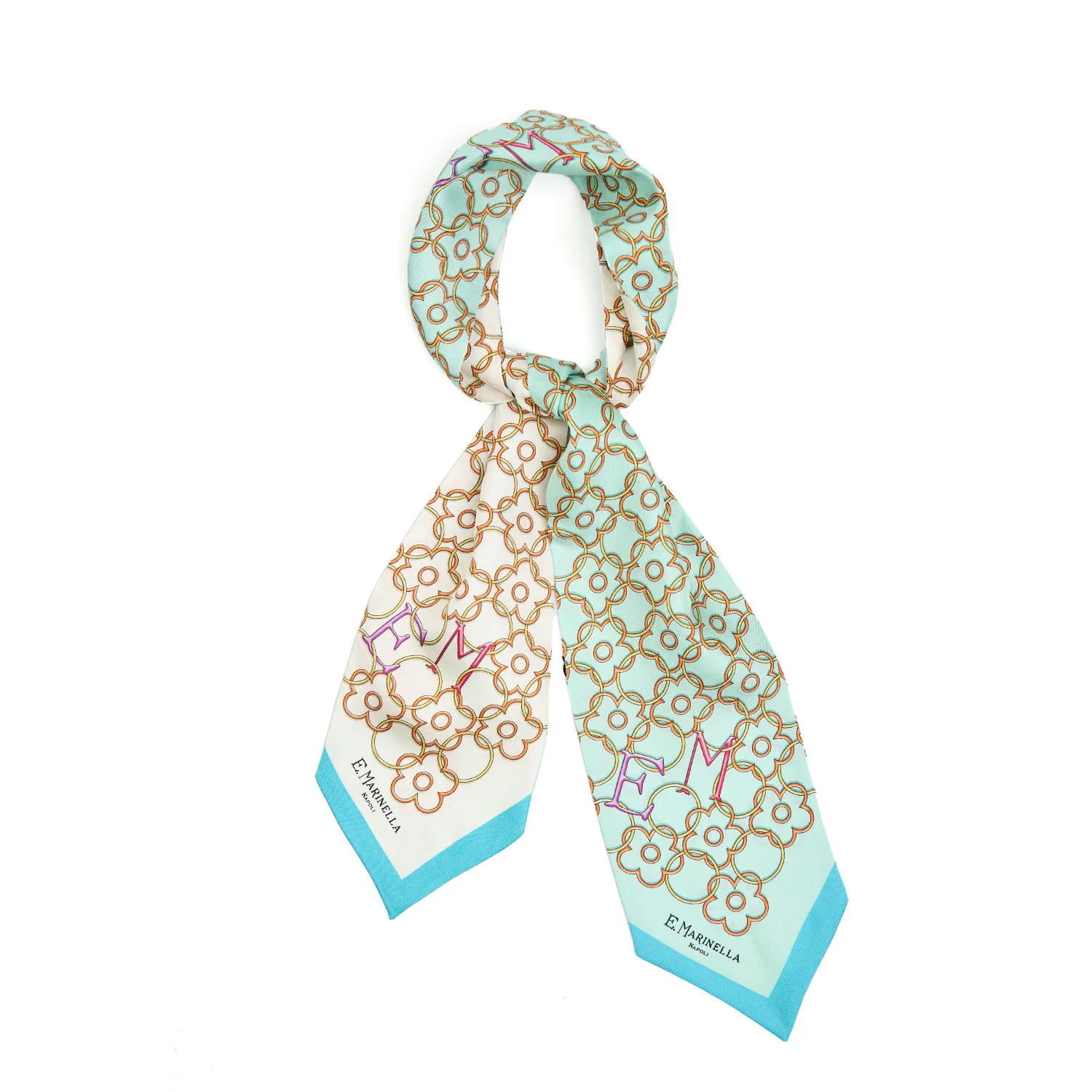 LIGHT GREEN SILK BANDEAU - Image 6