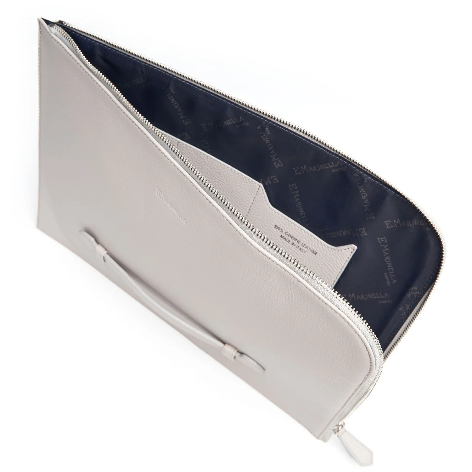 LIGHT GREY LEATHER PORTFOLIO - Image 3