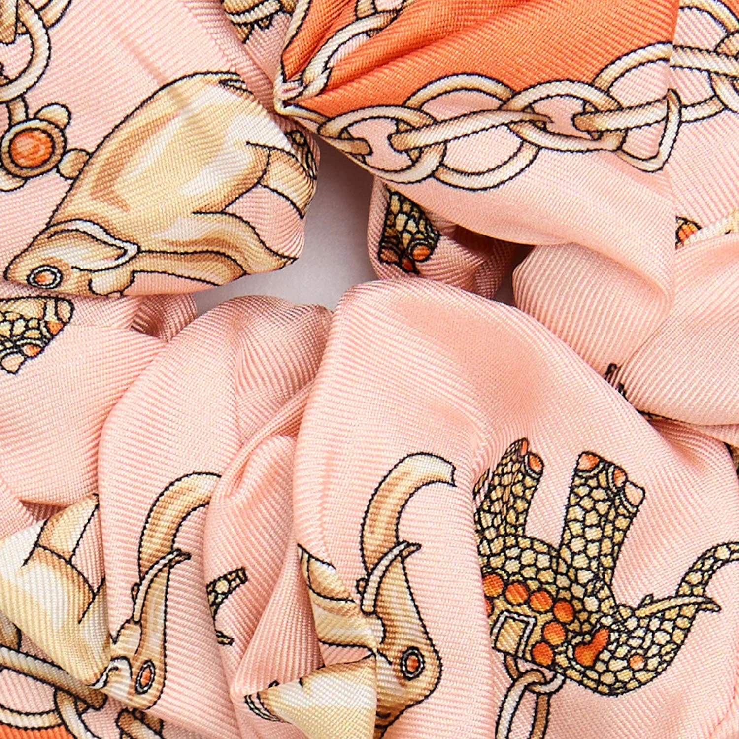 ORANGE SILK SCRUNCHIE - Image 3