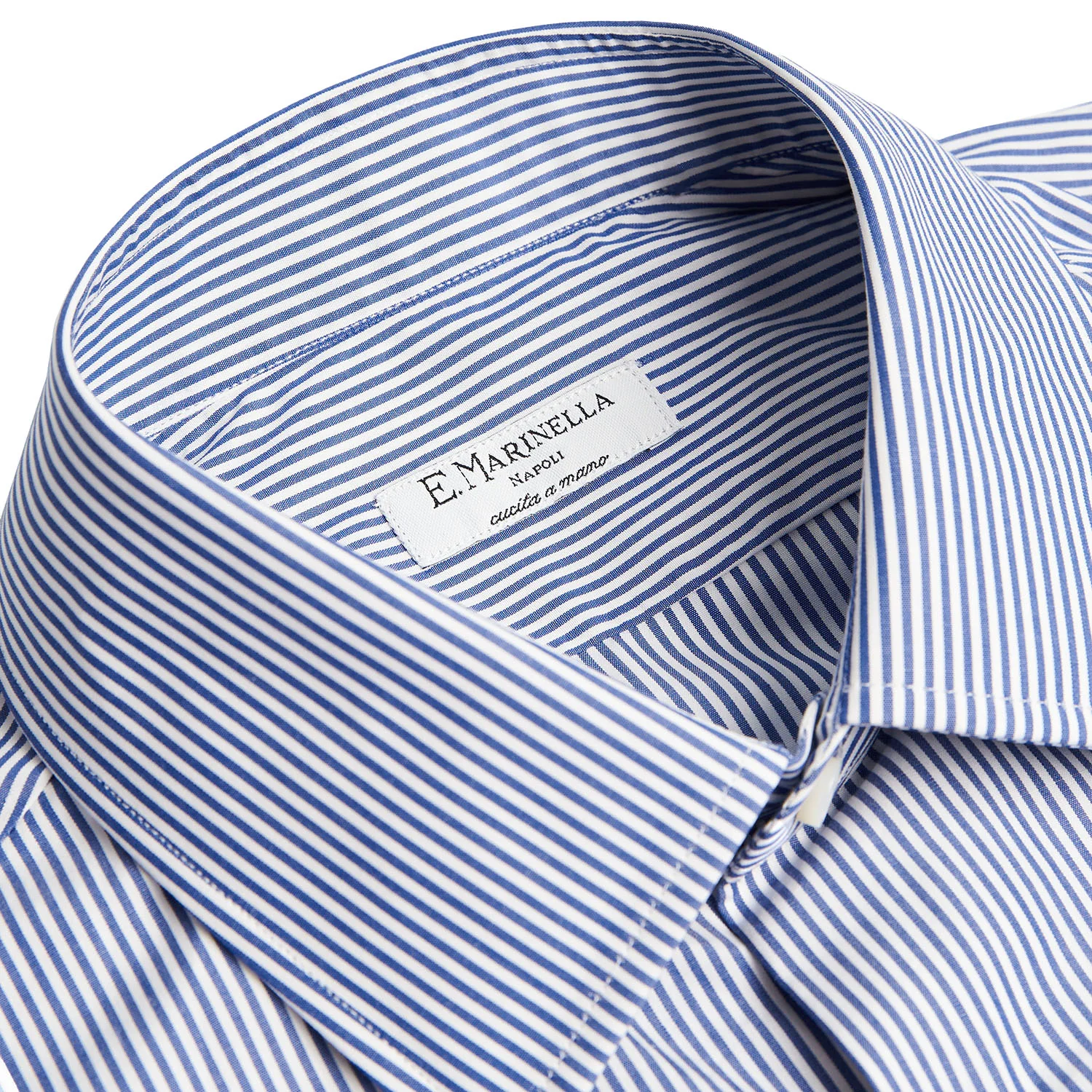 REGULAR WHITE AND BLUE STRIPED CLASSIC SHIRT - Image 5