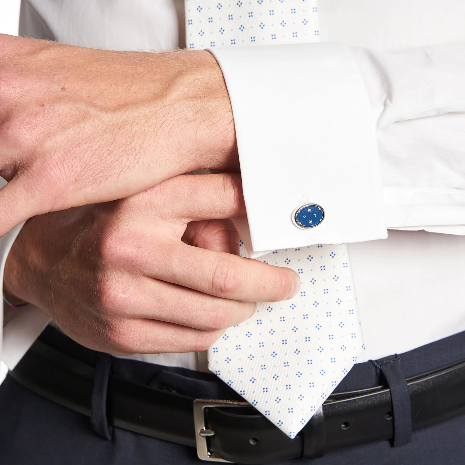 SLIM DOUBLE CUFF FORMAL SHIRT - Image 5